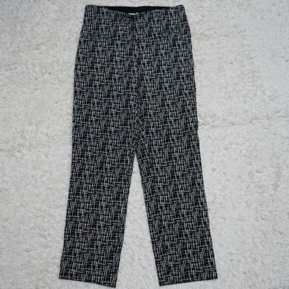 SC & Co Work Legging Pants Ankle Women Size 8 Black and White - Picture 1 of 8